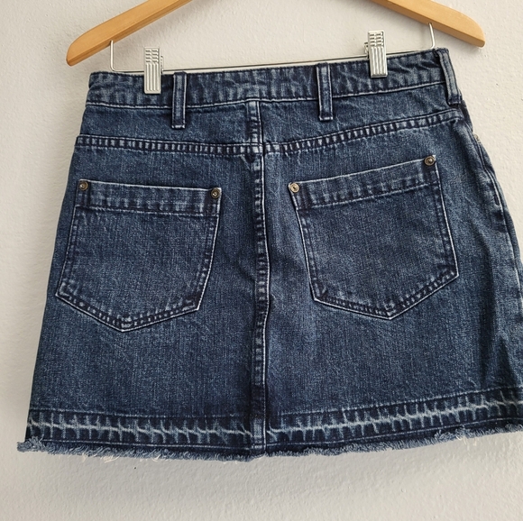 Free People Blue Mini Skirt Casual. - Picture 4 of 12